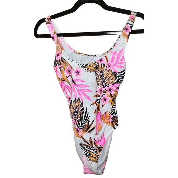 Salt + Cove Women's Tropic Time Knot-Front Front-Cutout Swimsuit, XtraSmall, $40 - Picture 4 of 6